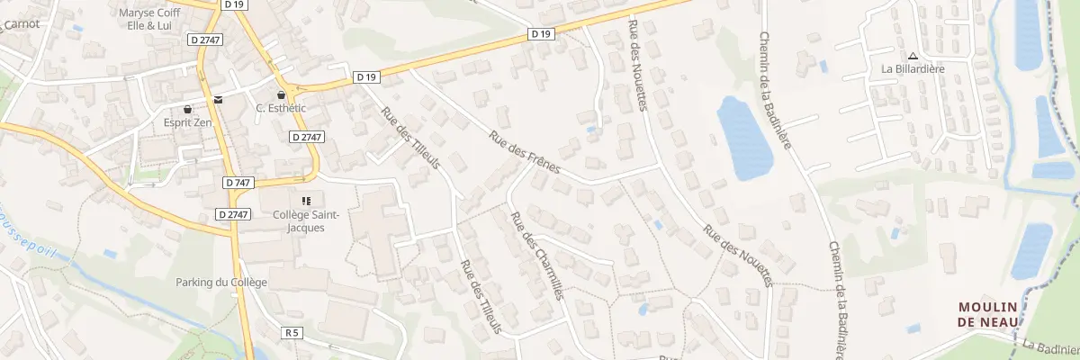 Plan du 16 Rue des Frênes à Moutiers-les-Mauxfaits