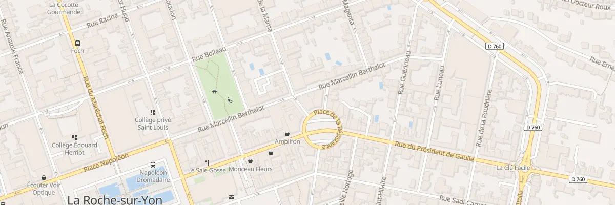 Plan du 2 Rue de la marne à La Roche-sur-Yon