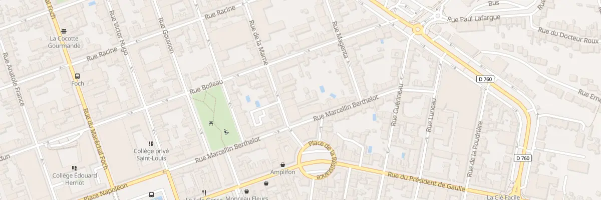 Plan du 16 Rue de la marne à La Roche-sur-Yon