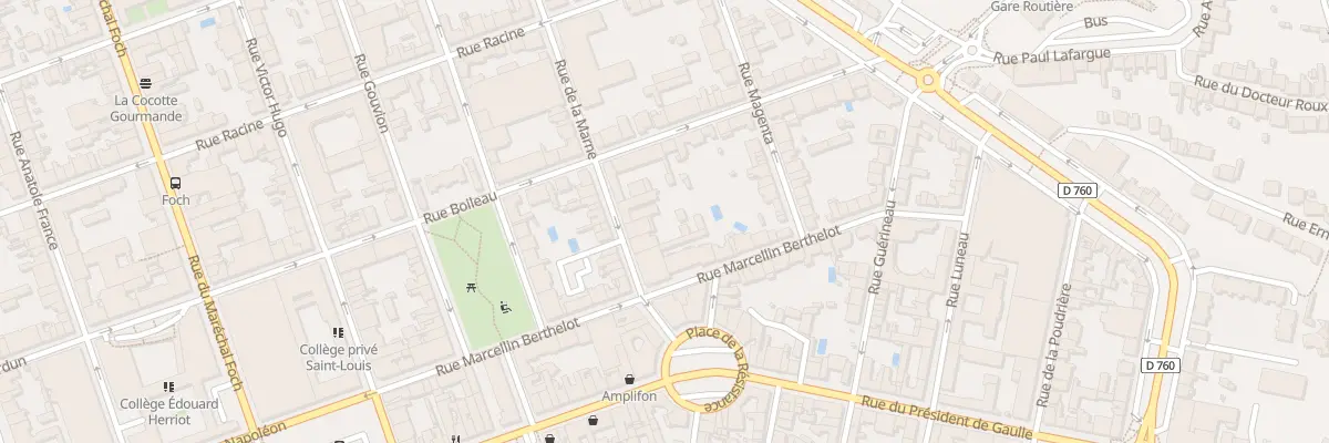 Plan du 18 Rue de la marne à La Roche-sur-Yon