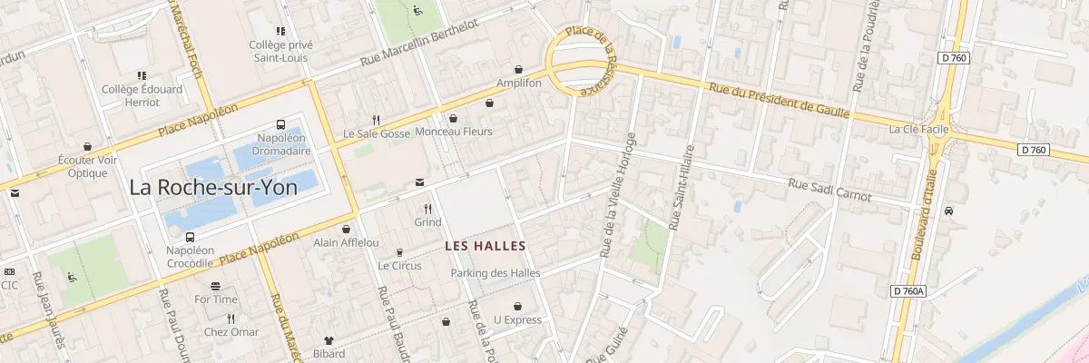 Plan du 16 Rue des Trois Piliers à La Roche-sur-Yon