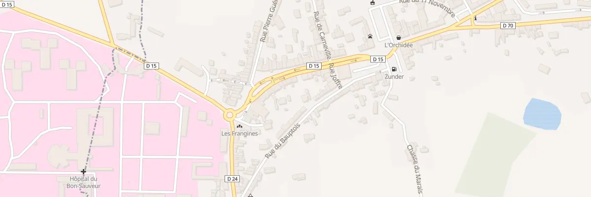 Plan du 25 Rue de la Marne à Picauville