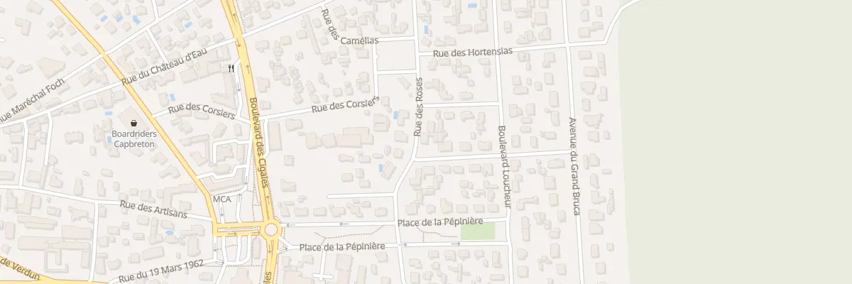 Plan du 22 Rue des Roses à Capbreton