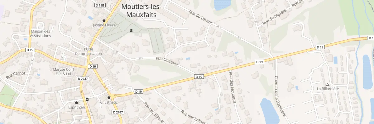 Plan du 11 Rue Laënnec à Moutiers-les-Mauxfaits