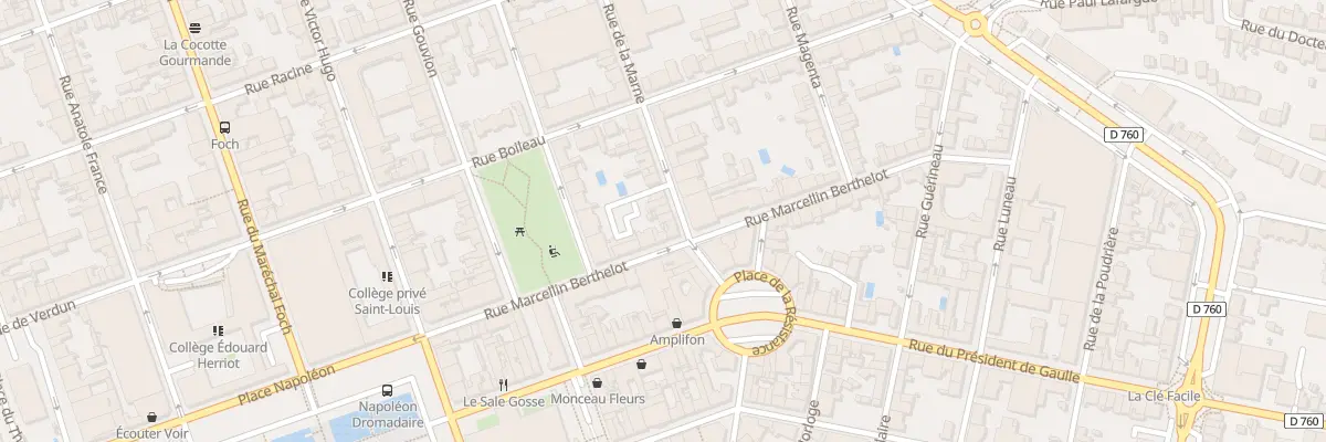 Plan du 9 Rue de la marne à La Roche-sur-Yon