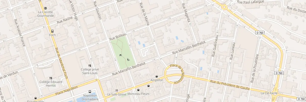 Plan du 13 Rue de la marne à La Roche-sur-Yon
