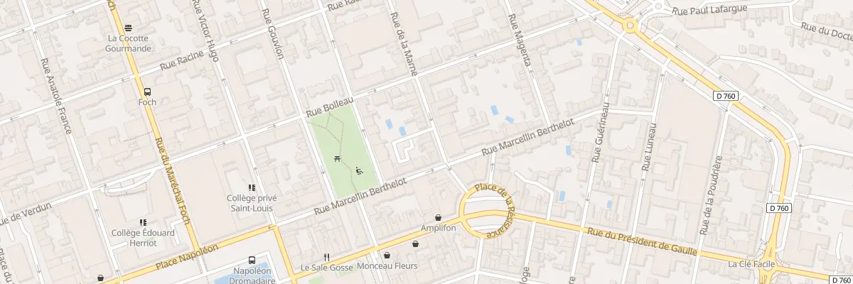 Plan du 17 Rue de la marne à La Roche-sur-Yon