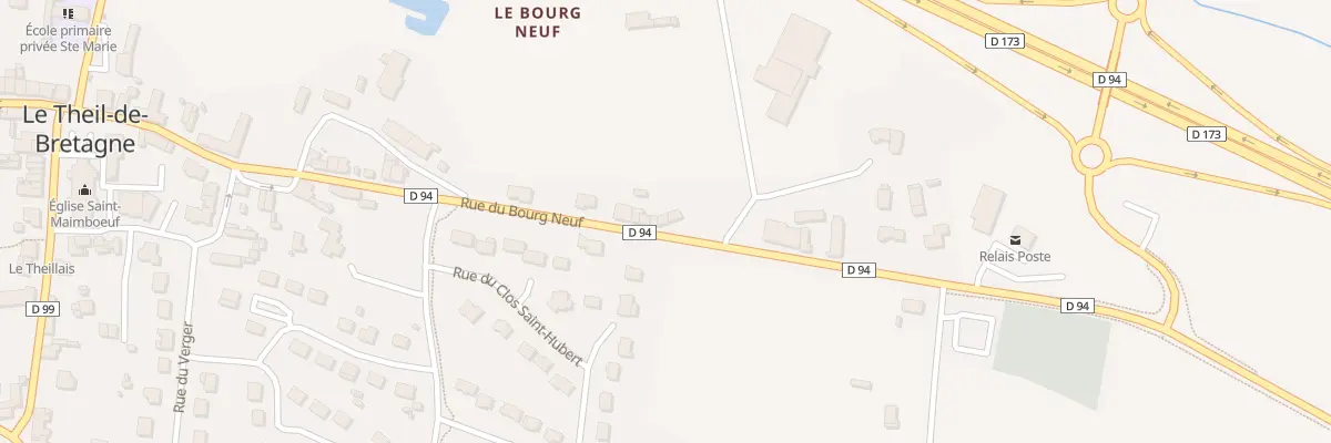 Plan du 13 Rue du Bourg Neuf au Theil-de-Bretagne