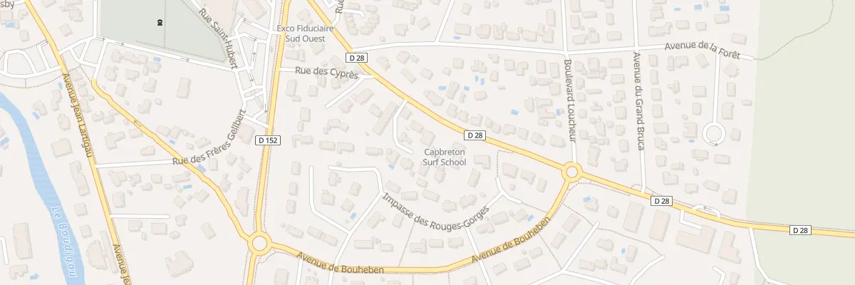 Plan du 44 Av de Verdun à Capbreton