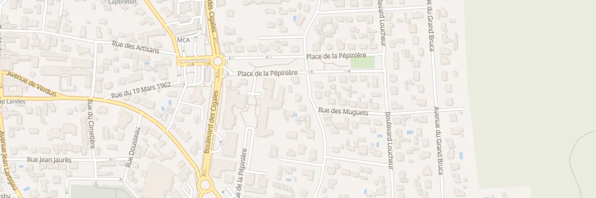 Plan du 15 Rue des Roses à Capbreton
