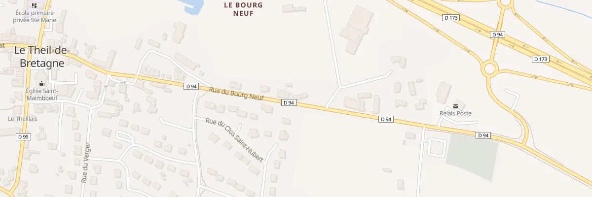 Plan du 11 Rue du Bourg Neuf au Theil-de-Bretagne