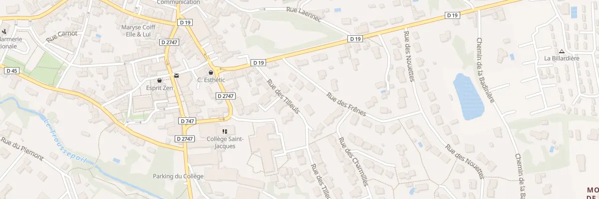 Plan du 13 Rue des Tilleuls à Moutiers-les-Mauxfaits