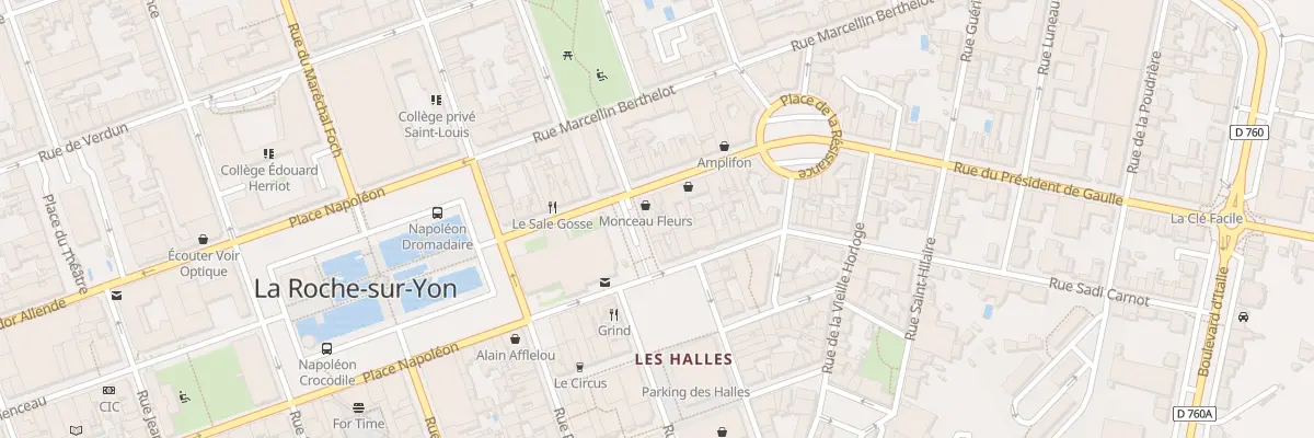 Plan du 10 Rue du Huit Mai 1945 à La Roche-sur-Yon