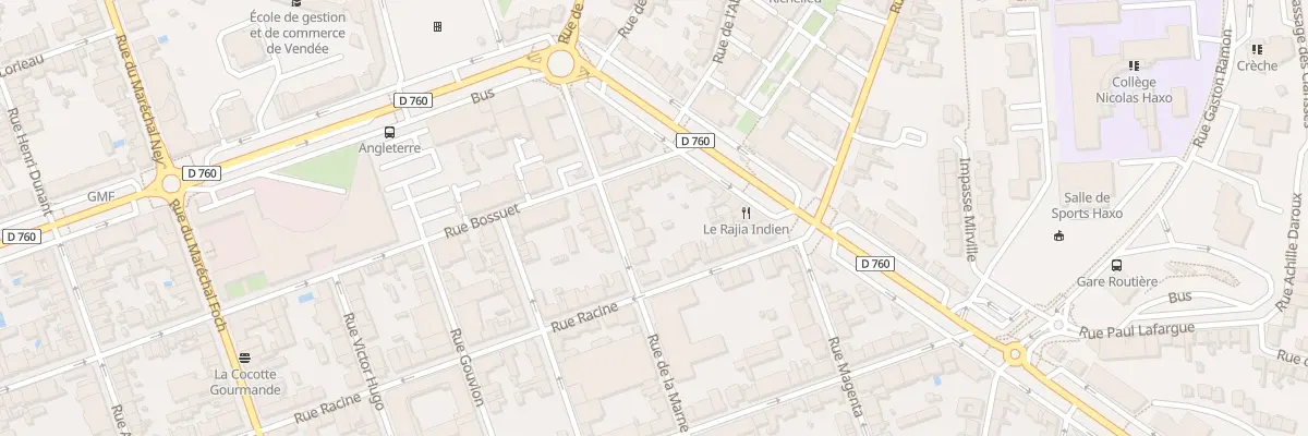 Plan du 62 Rue de la marne à La Roche-sur-Yon