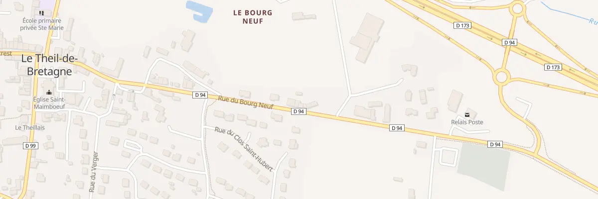 Plan du 7 Rue du Bourg Neuf au Theil-de-Bretagne