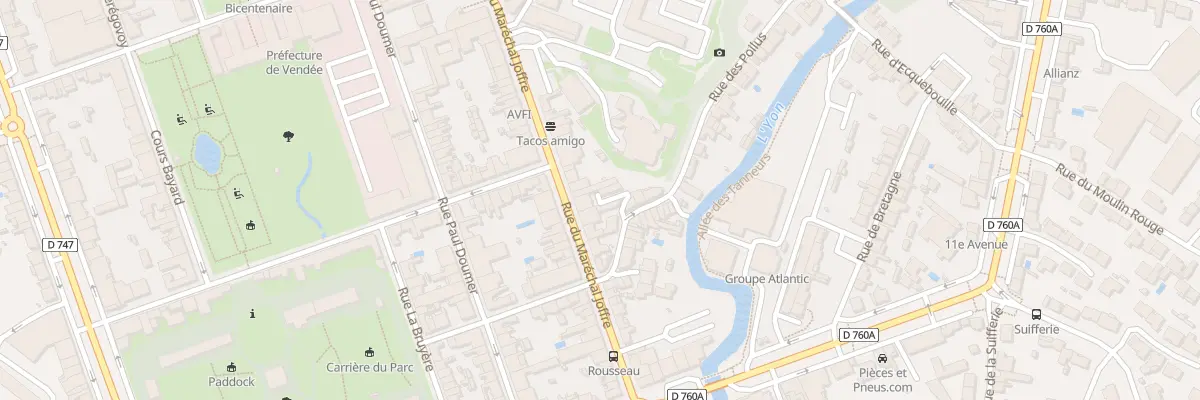 Plan du 91 Rue Marechal Joffre à La Roche-sur-Yon