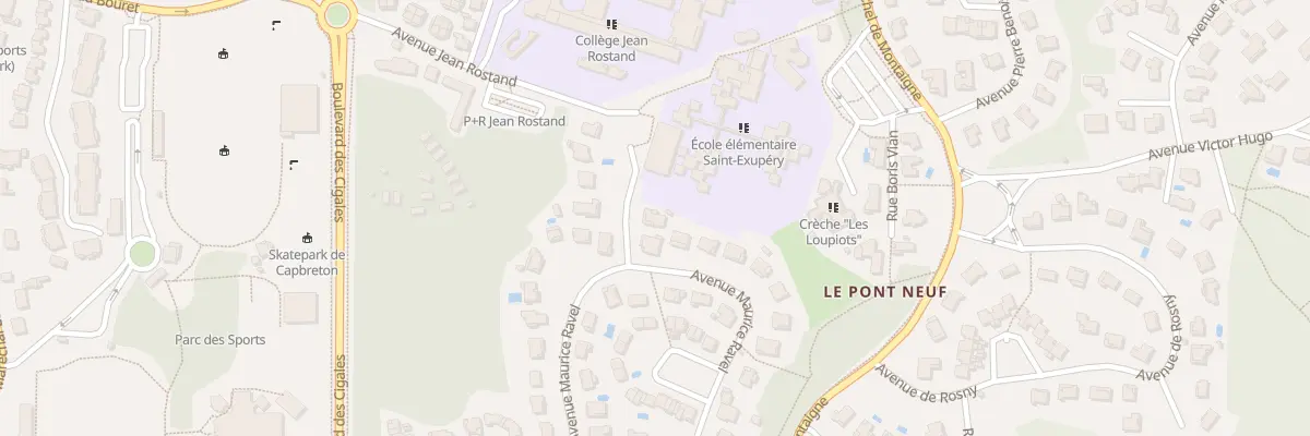 Plan du 28 Imp Maurice Ravel à Capbreton