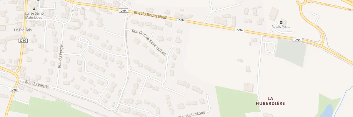 Plan du 19 Rue du Clos Saint Hubert au Theil-de-Bretagne