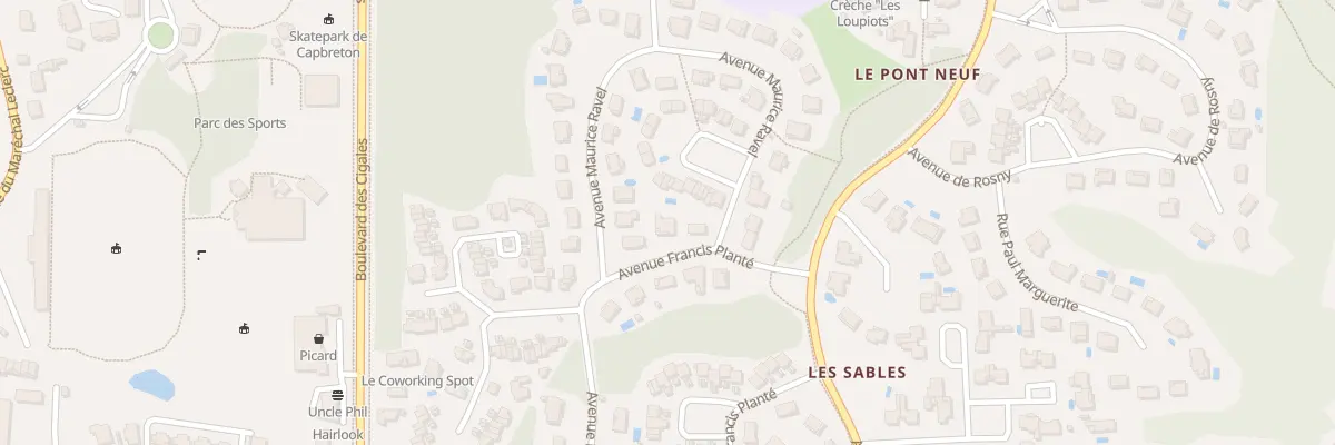 Plan du 4 Av Francis Planté à Capbreton