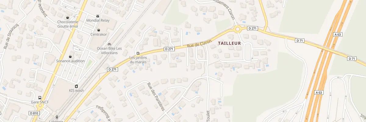 Plan du 30 Rue de Claron à Labenne