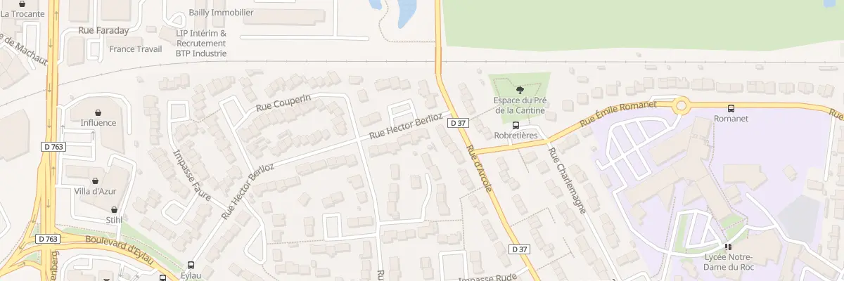 Plan du 68 Rue Hector Berlioz à La Roche-sur-Yon
