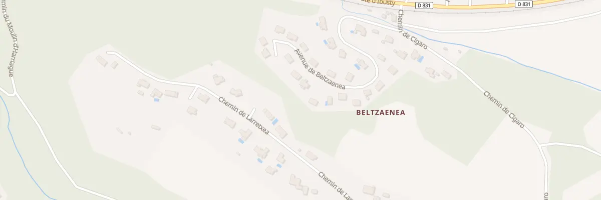 Plan du 367 Av de Beltzaenea à Mouguerre