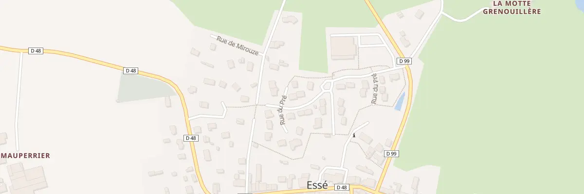 Plan du 8 Rue du Pré à Essé