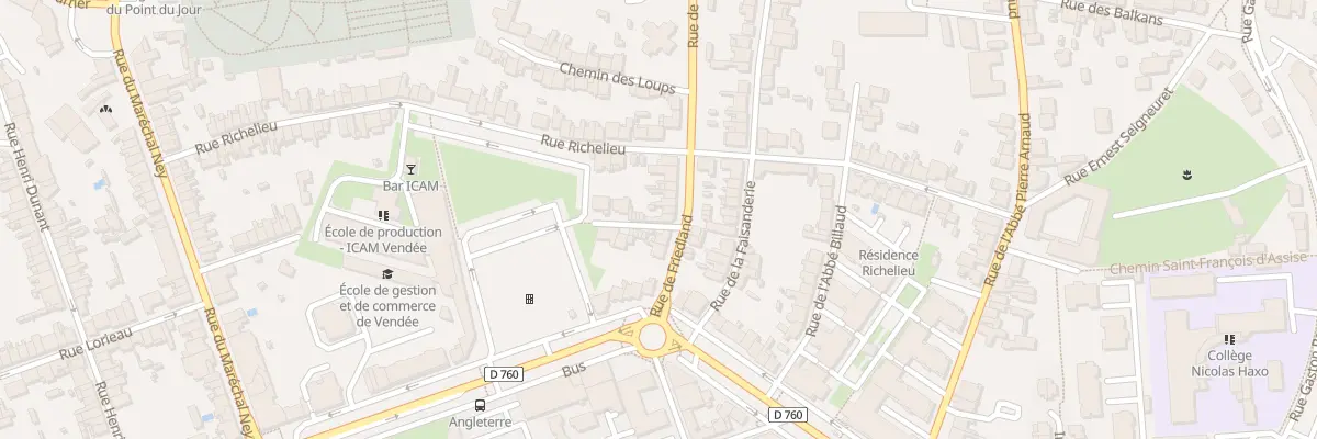 Plan du 11 Rue Friedland à La Roche-sur-Yon