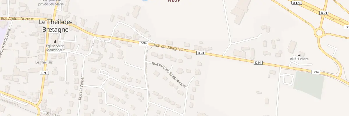 Plan du 7 Rue du Clos Saint Hubert au Theil-de-Bretagne