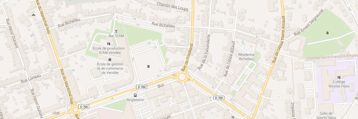 Plan du 4 Bd d’Angleterre à La Roche-sur-Yon