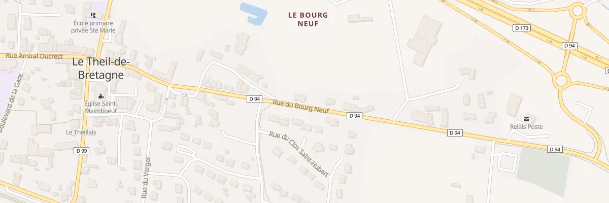 Plan du 1 Rue du Bourg Neuf au Theil-de-Bretagne
