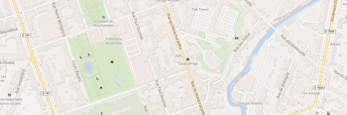 Plan du 74 Rue Marechal Joffre à La Roche-sur-Yon
