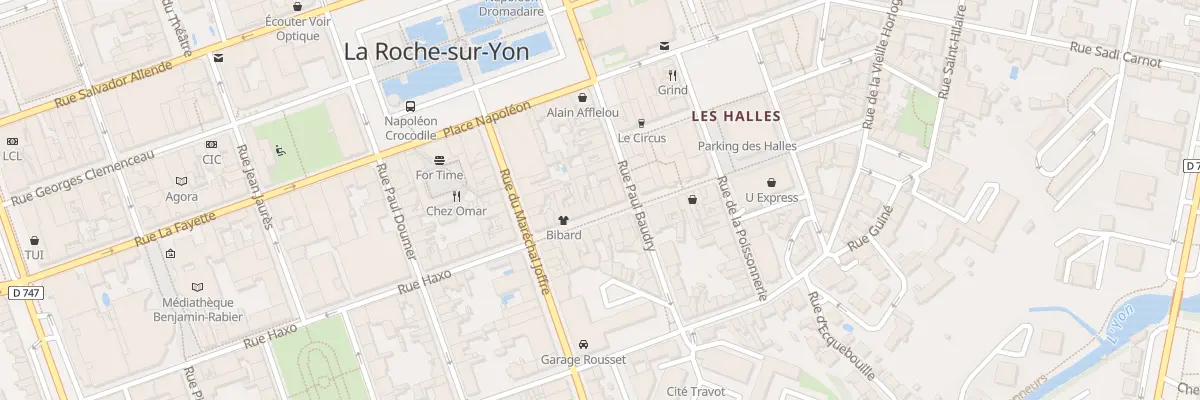 Plan du 13 Rue des halles à La Roche-sur-Yon