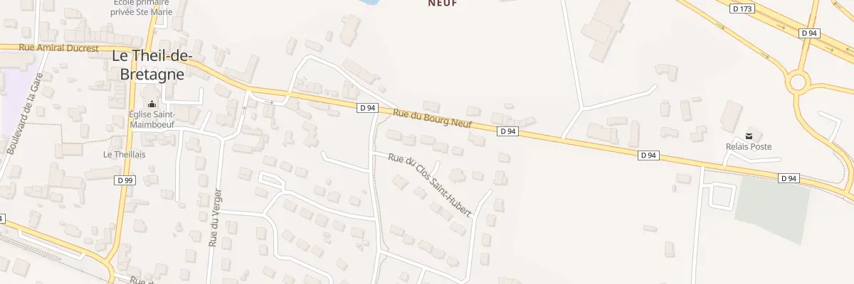 Plan du 5 Rue du Clos Saint Hubert au Theil-de-Bretagne