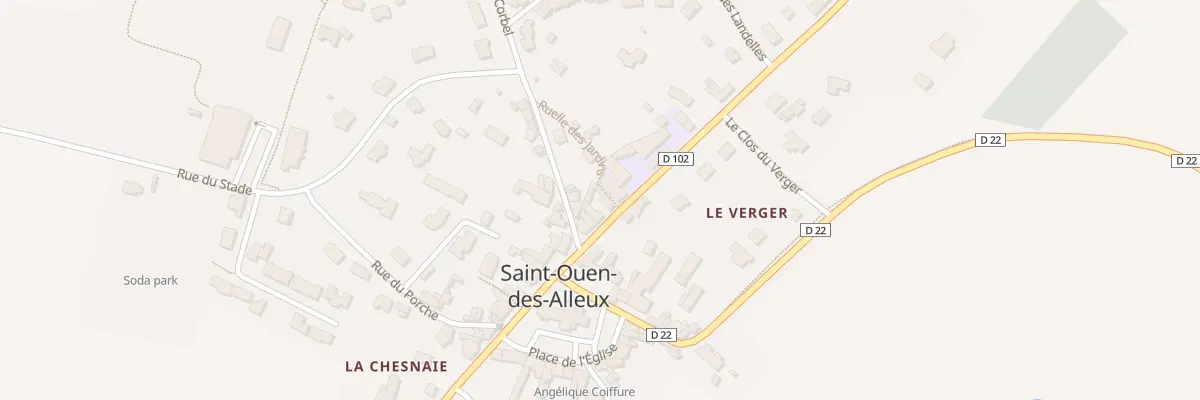 Plan du 37 Rue du General de Gaulle à Saint-Ouen-des-Alleux