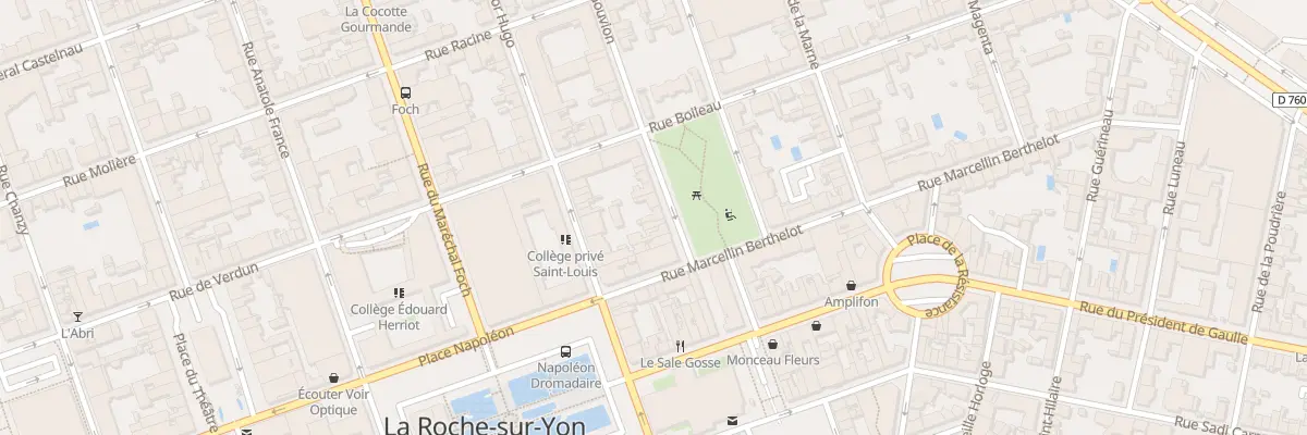 Plan du 7 Pl Albert Premier à La Roche-sur-Yon