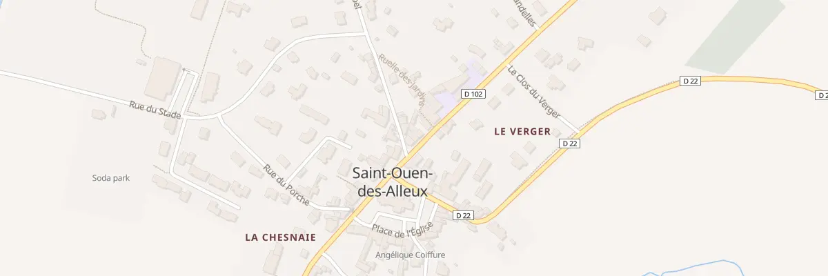 Plan du 33 Rue du General de Gaulle à Saint-Ouen-des-Alleux