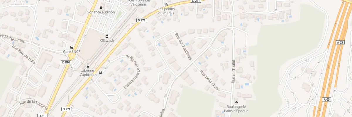 Plan du 10 Rue des Pantières à Labenne