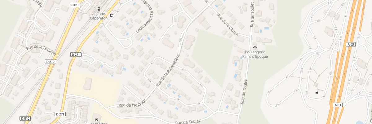 Plan du 4 Rue de la Palombière à Labenne