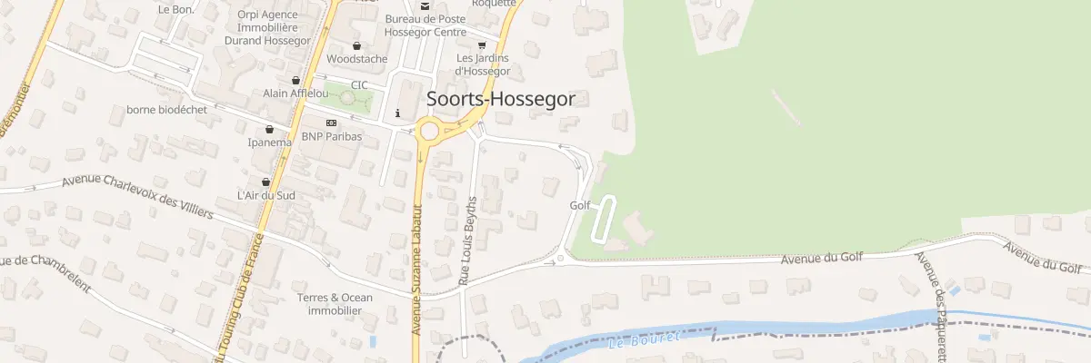 Plan du 258 Av du Golf à Soorts-Hossegor