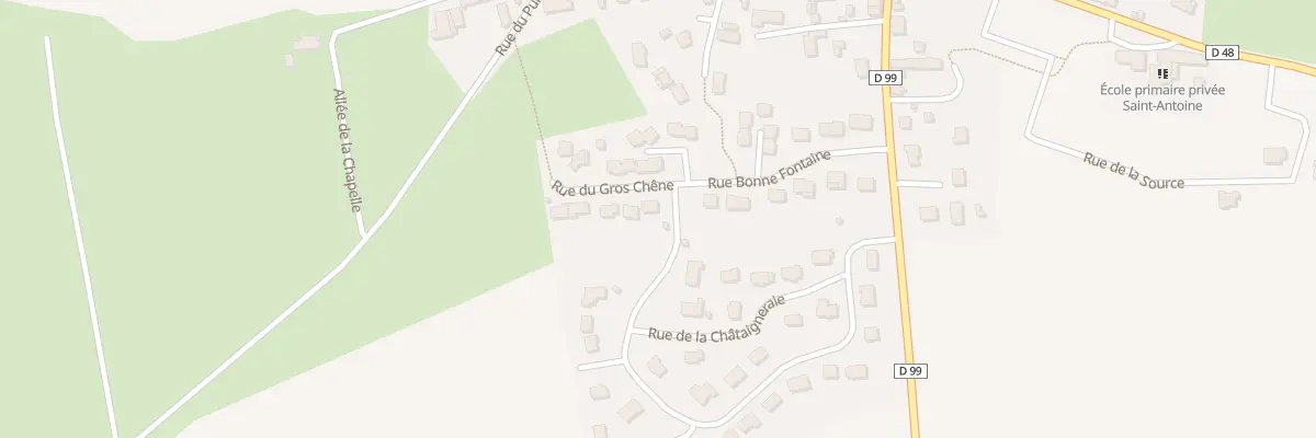 Plan du 1 Rue du Gros Chêne à Essé