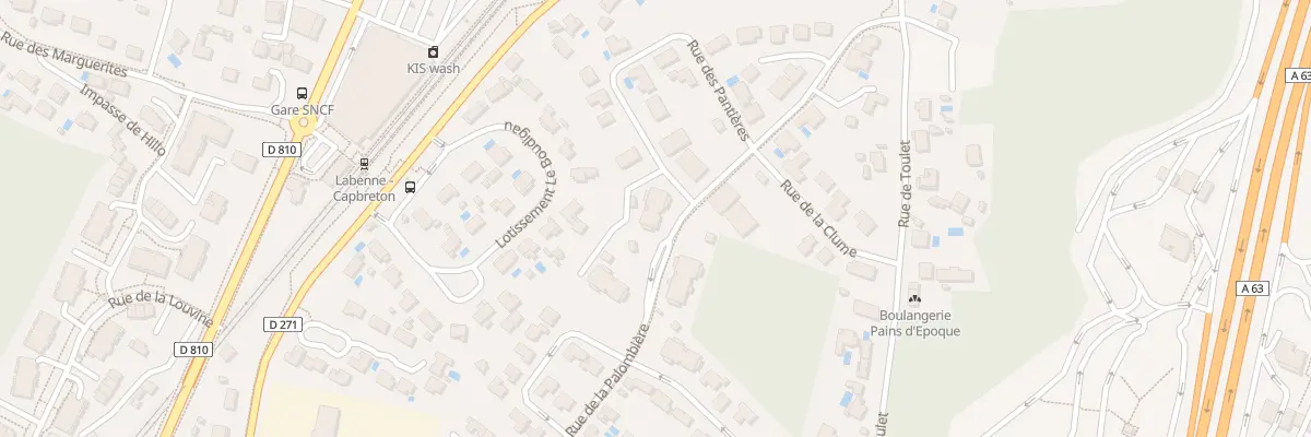Plan du 1A Rue de la Palombière à Labenne
