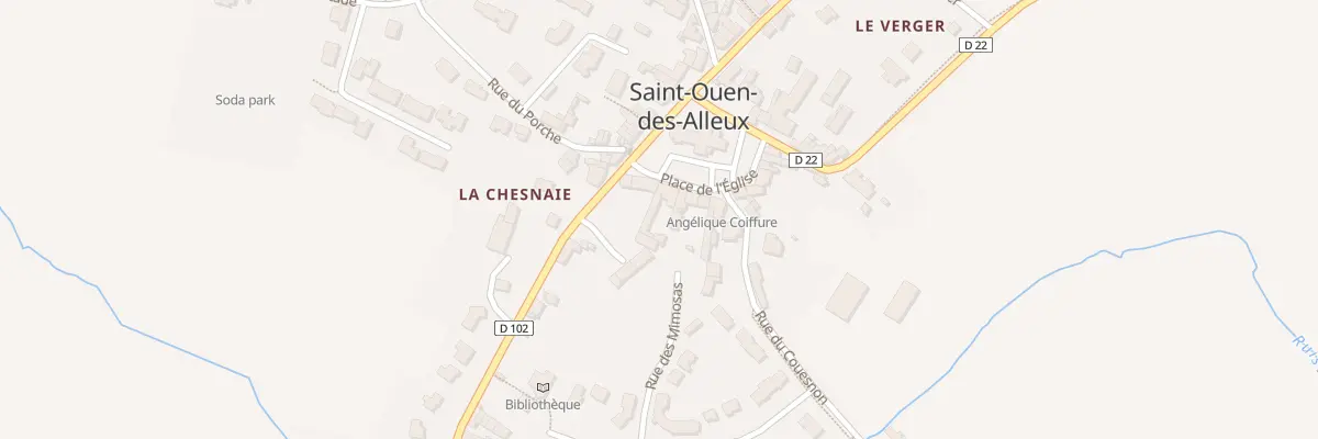 Plan du 4 Pl de l’Eglise à Saint-Ouen-des-Alleux
