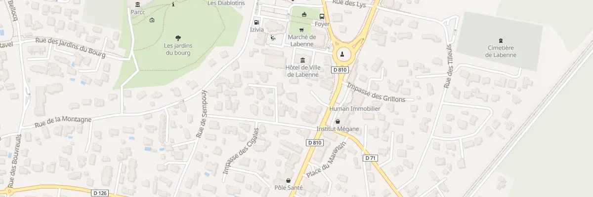 Plan du 81 Av Charles de Gaulle à Labenne