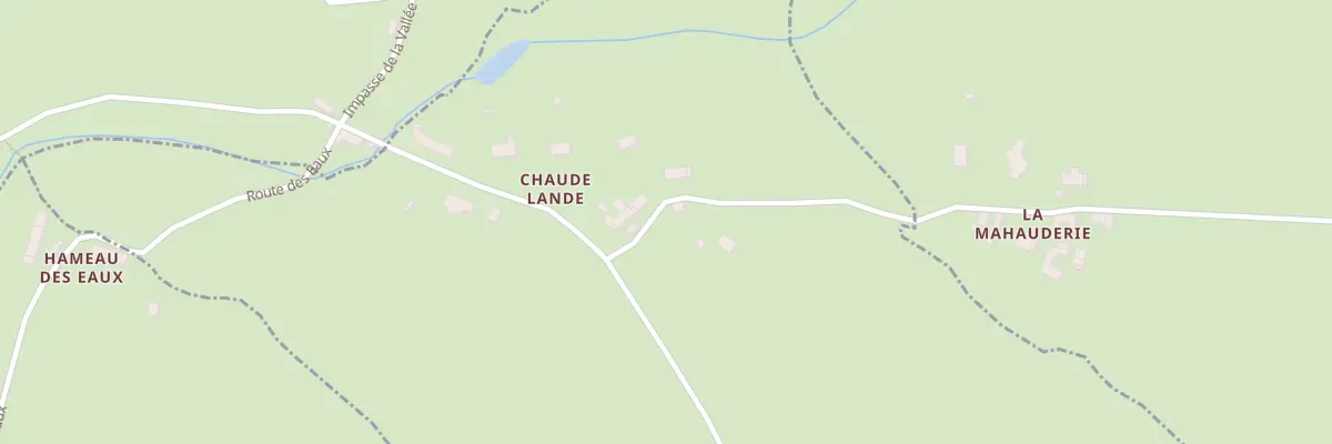 Plan du 4 La Chaude Lande à Théville