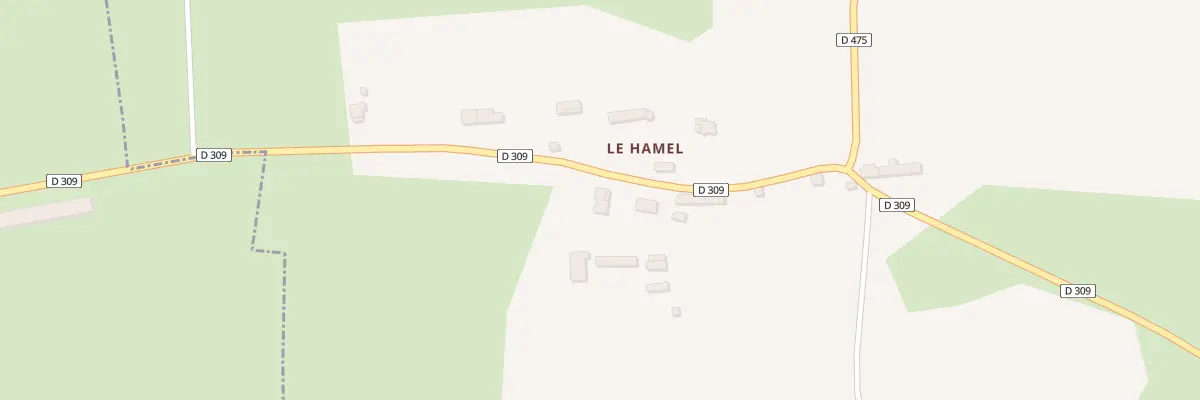 Plan du 7109 Le Hamel - Le Mesnil-Drey à Folligny