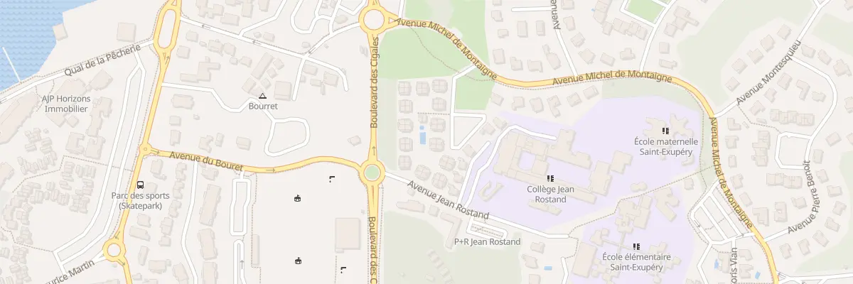 Plan du 25 Av Michel de Montaigne à Capbreton