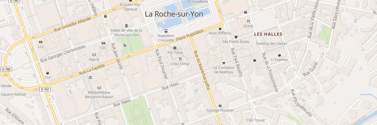Plan du 12 Rue Marechal Joffre à La Roche-sur-Yon