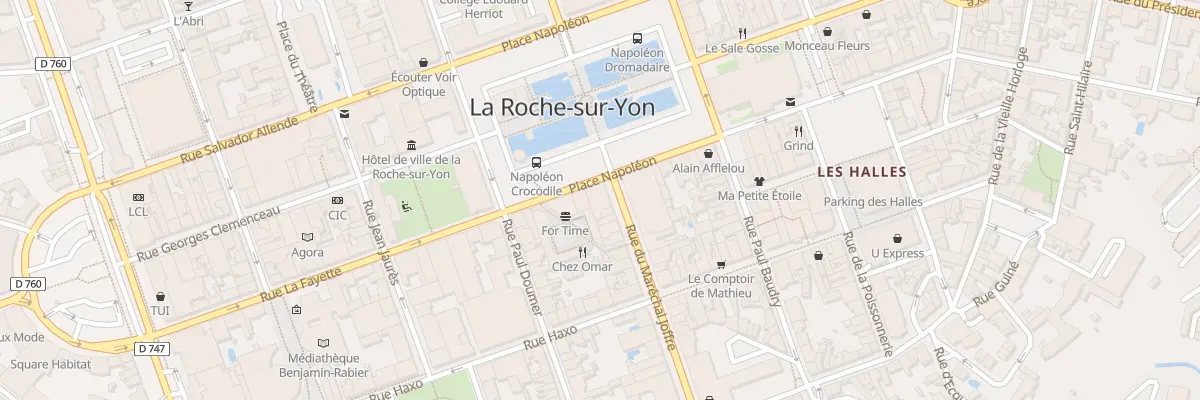 Plan du 2 Rue Marechal Joffre à La Roche-sur-Yon