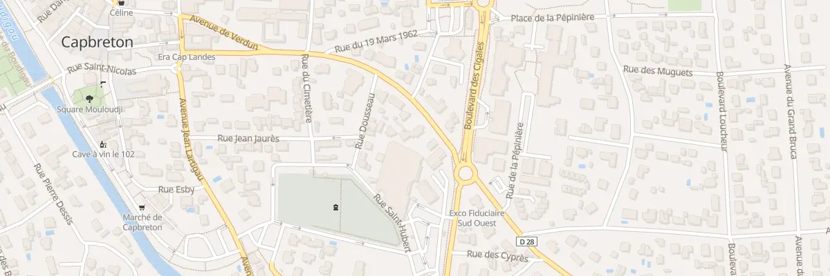 Plan du 20 Av de Verdun à Capbreton